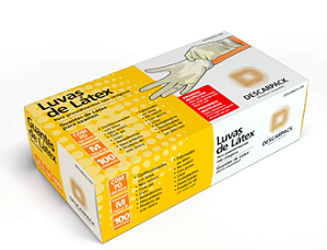 Luva de Latéx Com Pó - Tamanho G - Descarpack