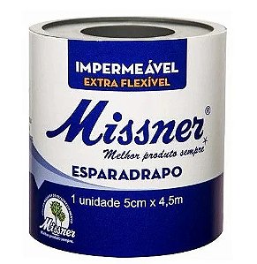 Esparadrapo Impermeável 5cm x 4,5 cm - Missner -  Branco/bege