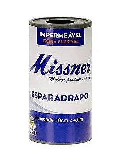 Esparadrapo Impermeável 10cm x 4,5 cm - Missner - branco
