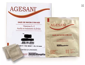 Compressa Gaze De Rayon Com A.G.E. R300 7,5cmx30cm – Unidade - Agesani
