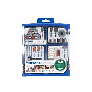 KIT 710 DE ACESSORIOS DE MICRO RETÍFICA COM 160 PEÇAS - 26150710AK000