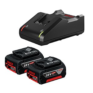 2 BATERIAS GAL 18V-40 E BATERIA GBA 18V 4AH - 1600A02RM8000