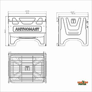 CHURRASQUEIRA PORTÁTIL À CARVÃO TRAMONTINA TCP-380 - 26500012