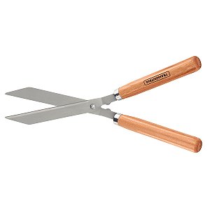 TESOURA PARA CERCA VIVA/GRAMA TRAMONTINA COM LÂMINA METÁLICA E CABO DE MADEIRA - 78330125