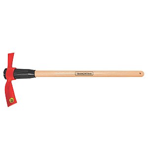 PICARETA CHIBANCA TRAMONTINA EM AÇO TAMANHO 4 COM CABO DE MADEIRA 90 CM - 77305543