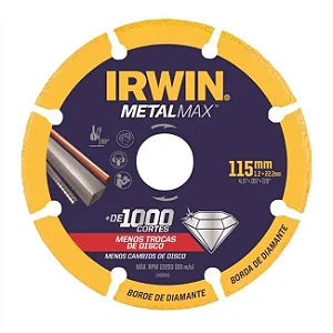 1998845 - IRWIN DIAMANTADO CORTE METALMAX AG 4.5" X 7/8" 1998845
