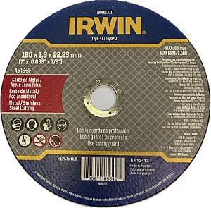 DISCO CORT.FINO MET/INOX 7X1,6mmX7/8 - IW401701