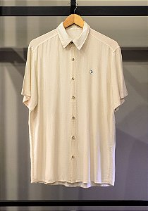 Camisa Linho Manga Curta Dusk Off