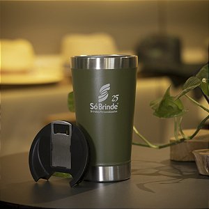 COPO TERMICO 500ML PREMIUM C/ TAMPA E ABRIDOR 001  PERSONALIZADO