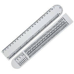 REGUA FERRAGISTA FLEXIVEL 20 CM  PERSONALIZADO