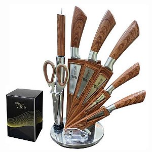 CONJUNTO FACAS 7PC C/ SUPORTE