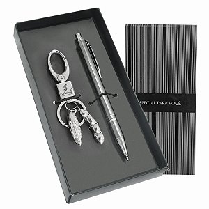 Kit Exec. Caneta Meta e Chaveiro Agro