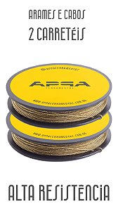 Kit Par de Cabo Dourado Para Corte de Cola 50m
