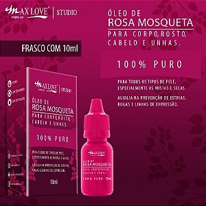 Óleo rosa mosqueta100% puro 10 ml Max love