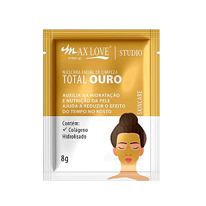 Máscara facial limpeza total ouro-  Max Love
