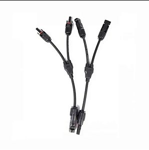 Cabo Solar MC4- 2 MC4 30cm Paralelo Ecoflow