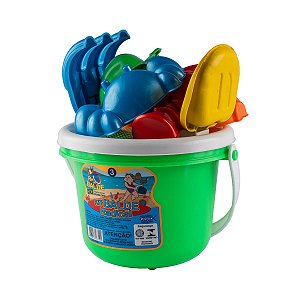 Kit Balde Radical Brinquedos Baldinho De Praia Para Crianças