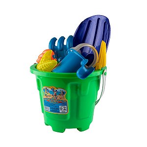 Kit Balde Castelinho Aventuras Radicais Brinquedos De Praia