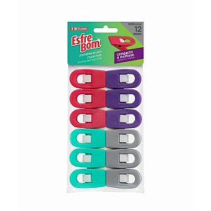 Prendedores para Roupa EsfreBom Multi 12 Unidades Bettanin