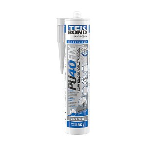 Adesivo Tekbond Pu40Fix Cola Construção Uso Geral Cinza 387g