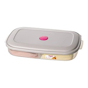 Pote De Plástico Com Divisória Para Frios 1080ml Sanremo