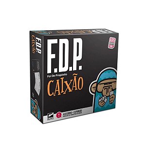 Jogo FDP Caixão Expansão 100 Cartas Caixa Organizadora