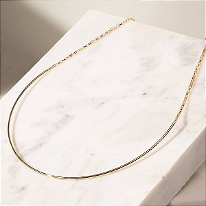 CHOCKER MEIO ARO DOURADO