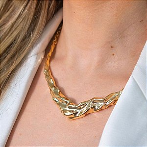 CHOCKER ARO V EM OURO 18K