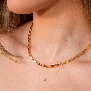 CORRENTE CARTIER EM BANHO DE OURO 18K