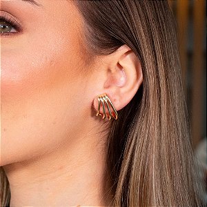 BRINCO LUV EM BANHO DE OURO 18 K