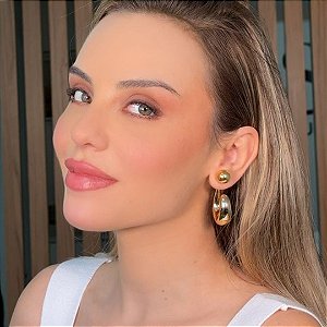ARGOLA PENELOPE NO BANHO DE OURO 18K