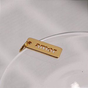 PINGENTE AMOR NO BANHO DE OURO 18K
