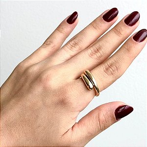 ANEL LIA AJUSTÁVEL EM BANHO DE OURO 18K