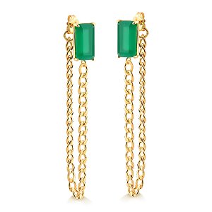 BRINCO PEDRA JADE COM CORRENTE