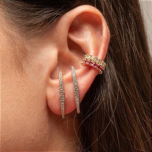 BRINCO EARHOOK CRAVEJADO SLIM