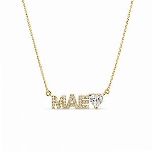 COLAR MÃE EM BANHO DE OURO 18K