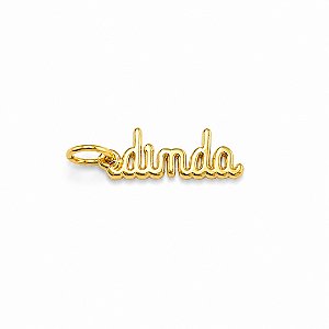 PINGENTE DINDA NO BANHO DE OURO 18K