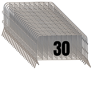 Kit 30 Cercado Aço Organizador Filas em Eventos 200x120Cm