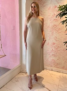 VESTIDO LONGO ALFAIATARIA