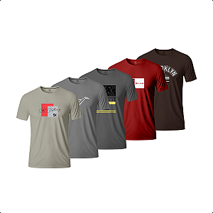 Kit 5 Camisas Camisetas Masculinas Atacado