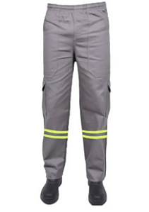 CALÇA NR10 C/REFLETIVO CINZA