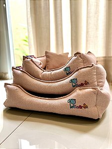 Cama Confeccionada em Linho - Rosê