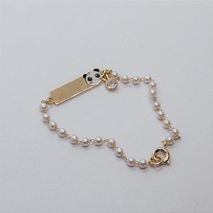 Pulseira Panda Dourada