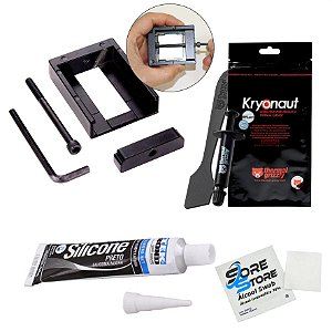 KIT Ferramenta Delid + Thermal Grizzly Kryonaut + Silicone Alta Temperatura - Intel LGA 115X