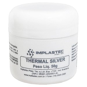 Pasta Térmica Com Prata Thermal Silver Implastec Pote 50g