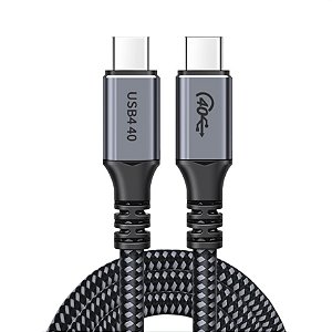 Cabo Usb Tipo C Thunderbolt 3 8k 40gbps 100w E-maker - 1,2 Metros