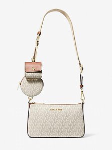 Bolsa Crossbody Michael kors Jet Set Tech Attch Branca