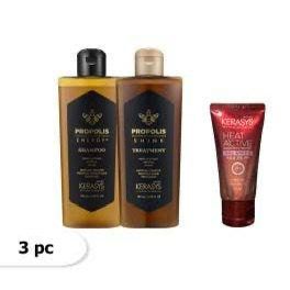 Kit Propolis Shine (Sh180ml + Cd180ml) + Heat Active 50ml - Kerasys