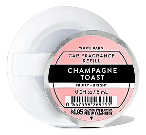 Refil Fragrância De Carro Bath & Body Works Champagne Toast 6ml