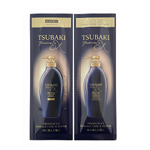 Tsubaki - Premium Ex Damage Care & Repair - Shampoo + Condicionador - Sachê 10g